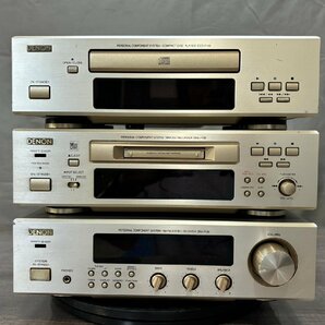 △761 ジャンク品 オーディオ機器 システムコンポ DENON DCD-F100/DMD-F100/DRA-F100 デノンの画像2