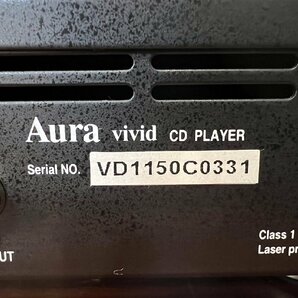 △908 ジャンク品 オーディオ機器 CDプレーヤー Aura vivid CD Player オーラ 本体のみの画像8