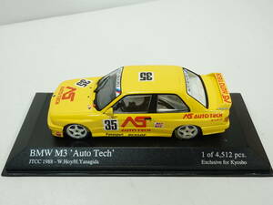 1/43　BMW　M３　’Auto Tech’　JGTC　1988　№35（W.Hoy/H.Yanagida）【ミニチャンプス・京商】