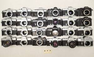 M277D MF 一眼 フィルムカメラ 大量 ２４個 MINOLTA SR-1 SR-7 SRT101 XE XG-E X-700 KONICA AUTOREX Nikon NIKKOREX Nikomat 等 ジャンク