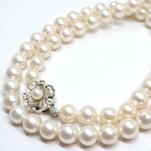 JEWELRY MAKI(ジュエリーマキ)《アコヤ本真珠ネックレス》A 約7.0-7.5mm珠 33.4g 約42cm pearl necklace ジュエリー jewelry DB5/DE0