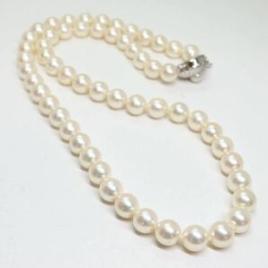 《アコヤ本真珠ネックレス》A 約7.0-7.5mm珠 33.3g 約43cm pearl necklace ジュエリー jewelry DC0/DC0の画像5