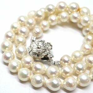 テリ良し!!《K14 アコヤ本真珠ネックレス》A 約6.5-7.0mm珠 約27.5g 約41cm pearl necklace jewelry DA0/DE0