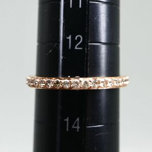 GSTV(ジーエスティーヴィー)《K18 天然ダイヤモンド フルエタニティ リング》A 約1.7g 13号 0.55ct diamond ジュエリー ring 指輪 EB3/EC1の画像8