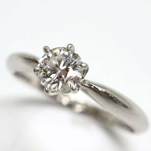 MIKIMOTO(ミキモト)箱付き!!《Pt950 天然ダイヤモンドリング》A 約3.0g 8.5号0.33ct diamond ジュエリー ring 指輪 EF0/EF0の画像4