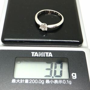 MIKIMOTO(ミキモト)箱付き!!《Pt950 天然ダイヤモンドリング》A 約3.0g 8.5号0.33ct diamond ジュエリー ring 指輪 EF0/EF0の画像10