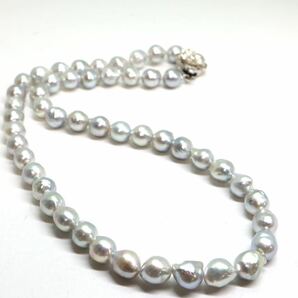 《アコヤ本真珠ネックレス》A 約7.5-8.0mm珠 33.3g 約41cm pearl necklace ジュエリー jewelry DB0/DE0の画像5