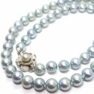 《アコヤ本真珠ネックレス》A 約7.0-7.5mm珠 33.4g 約44cm pearl necklace ジュエリー jewelry DC0/DH0