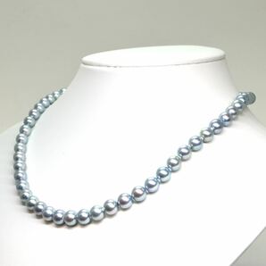 《アコヤ本真珠ネックレス》A 約7.0-7.5mm珠 33.4g 約44cm pearl necklace ジュエリー jewelry DC0/DH0の画像3