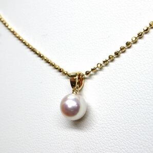 MIKIMOTO(ミキモト)《K18 アコヤ本真珠ネックレス》A 4.2g 約39.5cm pearl necklace パール jewelry EC3/EC4の画像2