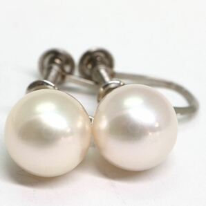 テリ良し!!《Pt900/K14WG アコヤ本真珠 イヤリング5点おまとめ》A 約9.9g パール pearl ジュエリー earring pierce jewelry EB3の画像5