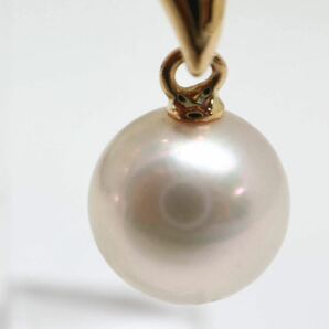 TASAKI(田崎真珠)《K18 アコヤ本真珠ピアス》A 3.3g 約7.3mm珠 pearl pierce earring パール jewelry EA8/EB1の画像3