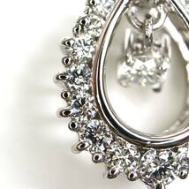 《Pt900天然ダイヤモンドペンダントトップ》A 約3.2g 0.50ct diamond pendant jewelry ジュエリーEB3/EC1_画像4