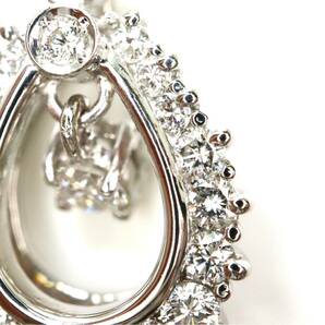 《Pt900天然ダイヤモンドペンダントトップ》A 約3.2g 0.50ct diamond pendant jewelry ジュエリーEB3/EC1の画像5