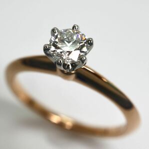 TIFFANY&Co.(ティファニー）箱付き!!《Pt950/K18 ソリティア リング》A約2.8g 11号 0.32ct ジュエリー ring 指輪 jewelry diamond EH1/EH1の画像5