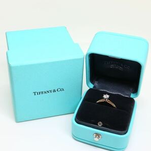 TIFFANY&Co.(ティファニー）箱付き!!《Pt950/K18 ソリティア リング》A約2.8g 11号 0.32ct ジュエリー ring 指輪 jewelry diamond EH1/EH1の画像1