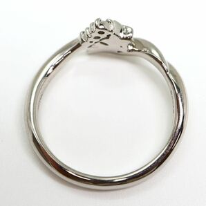 Christian Dior(ディオール)《Pt900 天然ダイヤモンドリング》 A ●約4.7g 約11号 指輪 ring diamond jewelry ジュエリー EB3/EB3の画像7