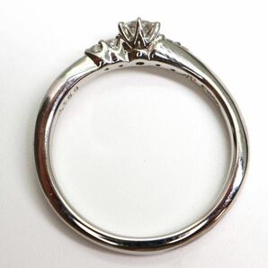 4℃(ヨンドシー)《Pt950 天然ダイヤモンドリング》A ●約3.6g 約10号 0.159ct diamond ring 指輪 jewelry ジュエリー EC3/EC5の画像7