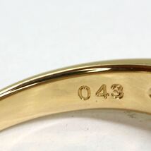 TASAKI(田崎真珠)豪華!!《K18 天然ダイヤモンドハーフエタニティリング》A 約4.0g 12号 0.43ct ring 指輪 jewelry diamond ED5/EF3_画像7