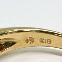 TASAKI(田崎真珠)豪華!!《K18 天然ダイヤモンドハーフエタニティリング》A 約4.0g 12号 0.43ct ring 指輪 jewelry diamond ED5/EF3_画像8