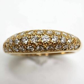 TASAKI(田崎真珠)豪華!!《K18 天然ダイヤモンドハーフエタニティリング》A 約4.0g 12号 0.43ct ring 指輪 jewelry diamond ED5/EF3の画像2