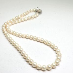 《アコヤ本真珠ネックレス》A 約6.5-7.0mm珠 31.1g 約43.5cm pearl necklace ジュエリー jewelry DB0/DC0の画像5