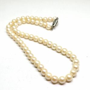 《アコヤ本真珠ネックレス》A 約6.0-6.5mm珠 21.0g 約37cm pearl necklace ジュエリー jewelry DB0/DBの画像5