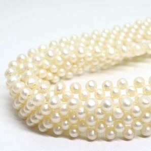 《本真珠3連ネックレス》A 42.2g 約51cm pearl necklace ジュエリー jewelry CH4/CH4の画像3