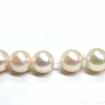 テリ良し!!《アコヤ本真珠ネックレス》A 約6.5-7.0mm珠 29.9g 約42.5cm pearl necklace ジュエリー jewelry CA0/DC0_画像8