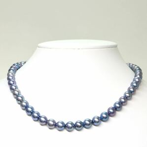 《アコヤ本真珠ネックレス》A 約7.5-8.0mm珠 36.5g 約41cm pearl necklace ジュエリー jewelry DH0/DH0の画像2