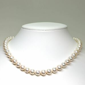TASAKI(田崎真珠)《アコヤ本真珠ネックレス》A 約8.0-8.5mm珠 42.1g 約42cm pearl necklace ジュエリー jewelry ED0/ED0の画像2