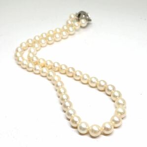 《アコヤ本真珠ネックレス》A 約7.5-8.0mm珠 38.4g 約41.5cm pearl necklace ジュエリー jewelry ☆の画像5