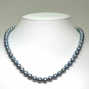 《アコヤ本真珠ネックレス》A 約7.0-7.5mm珠 35.0g 約45cm pearl necklace ジュエリー jewelry Db0/DB0の画像2