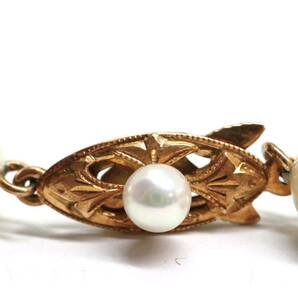 《K14 アコヤ本真珠ネックレス》A 約7.5-8.0mm珠 32.4g 約37.5cm pearl necklace ジュエリー jewelry DE0/DE0の画像6