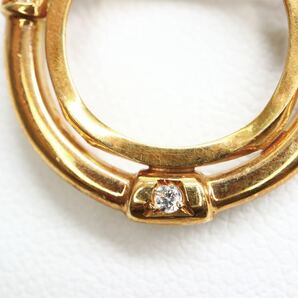 《天然ダイヤモンド付きアコヤ本真珠ネックレス》A 約3.5-4.0mm珠 12.0g 約40.5cm pearl necklace ジュエリー jewelry EB0/ED0の画像5