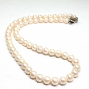 《アコヤ本真珠ネックレス》A 約6.5-7.0mm珠 27.3g 約40cm pearl necklace ジュエリー jewelry CE5/CE5の画像5