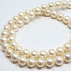 TASAKI(田崎真珠)箱付き!!《アコヤ本真珠ネックレス》A 約6.5-7.0mm珠 24.3g 約37.5cm pearl necklace ジュエリー jewelry EB8/EC2の画像5