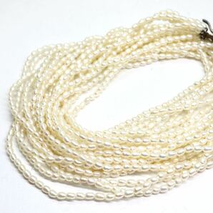 《アコヤ本真珠3連ネックレス》A 約37.6g 約44cm pearl necklace ケシパール ジュエリー jewelry CC0/CC0の画像4