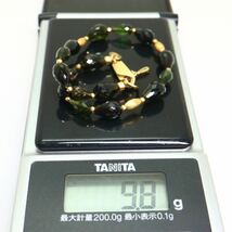 Ambrose(アンブローズ)《K18 天然トルマリンブレスレット》A 約9.8g 約20cm green tourmaline bracelet ジュエリー jewelry EA6/EB0_画像8