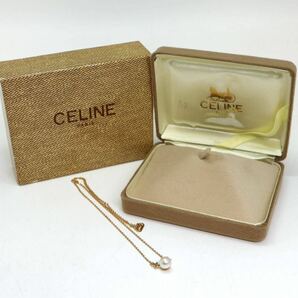 CELINE(セリーヌ)箱付き!!《K18(750) アコヤ本真珠ネックレス》A 約3.0g 約40cm pearl パール necklace ジュエリー jewelry EB3/EB3の画像1