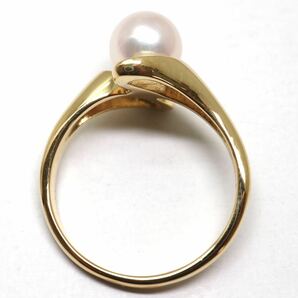 MIKIMOTO(ミキモト)良質!!《K18 アコヤ本真珠リング》A ◎3.9g 約11.5号 pearl パール ring 指輪 jewelry ジュエリー EC1/EC1の画像7