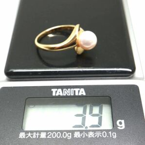 MIKIMOTO(ミキモト)良質!!《K18 アコヤ本真珠リング》A ◎3.9g 約11.5号 pearl パール ring 指輪 jewelry ジュエリー EC1/EC1の画像8