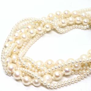 《本真珠ネックレス》M 45.9g 約45.5cm pearl necklace ジュエリー jewelry DA5/DC0の画像4