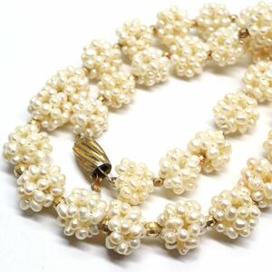 《本真珠ネックレス》M 37.0g 約39cm pearl necklace ジュエリー jewelry DA0/DA0