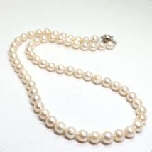 ソーティング付き!!《アコヤ本真珠ネックレス》M 約7.0-7.5mm珠 34.8g 約48.5cm pearl necklace ジュエリー jewelry DE0/DE0_画像5