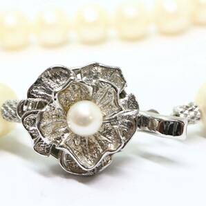 《アコヤ本真珠ネックレス》M 37.4g 約7.5-8.0mm珠 約43.5cm pearl necklace ジュエリー jewelry DC0/DC0の画像6
