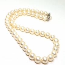 《アコヤ本真珠ネックレス》M 40.3g 約8.0-8.5mm珠 約42.5cm pearl necklace ジュエリー jewelry DB0/DD0_画像5