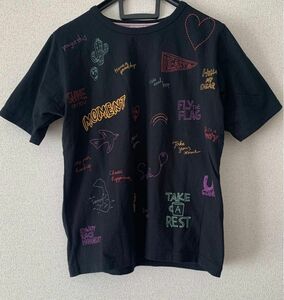 【HEART MARKET】カラフル刺繍Tシャツ Tシャツ 半袖Tシャツ