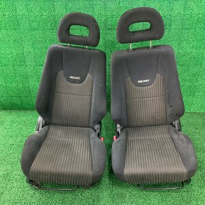 ♪♪パジェロミニ VR-S H58A RECARO レカロ フロント 左右 シート ドライバーズシート アシスタントシート 2梱包 （W3556）♪♪