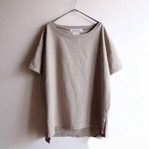 2020SS L'Appartement アパルトモン REMI RELIEF レミレリーフ Big T-sh Tシャツ トップス オーバーサイズ カットソー ベージュ の画像4